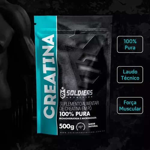 Creatina Monohidratada 500g - 100% Pura - Soldiers Nutrition - Imagem 2