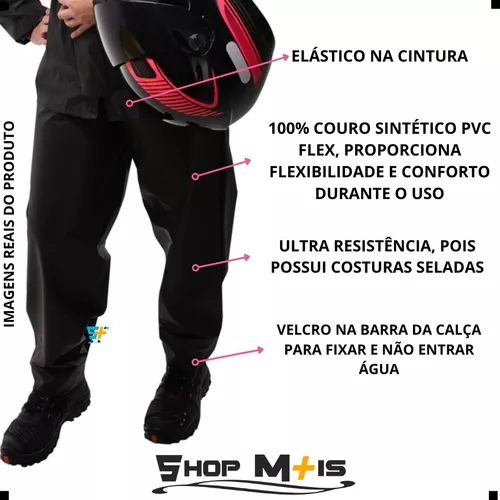 Capa De Chuva Delta Impermeável Moto Motoqueiro Motoboy Frio - Imagem 3